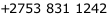 +2753 831 1242